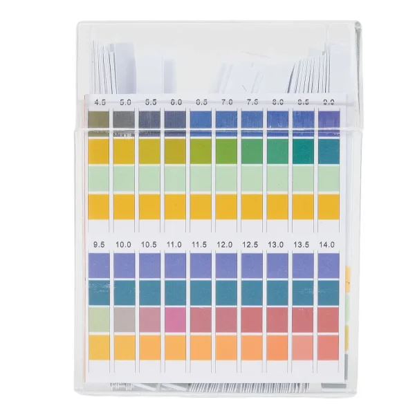 Tiras de papel de prueba Fácil medición de pH con 100 Tiras reactivas de pH de agua Gama 0 14 Confiable por profesionales - Image 3
