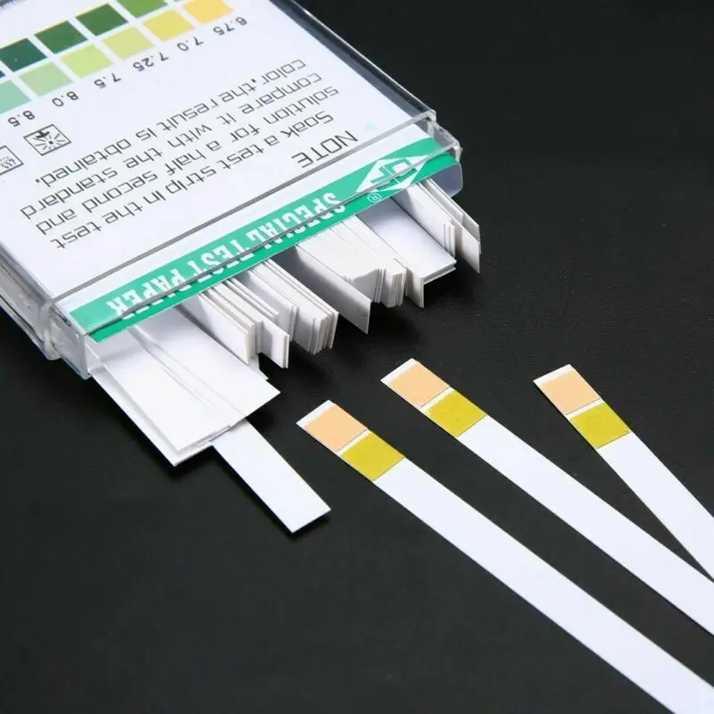 100 Uds tiras de prueba de PH medidor de PH controlador de PH 1-14st indicador probador de tornasol Kit de eliminación de suelo de papel herramientas de prueba de Saliva tiras - - Image 5
