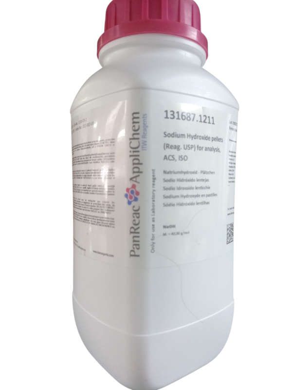 Hidróxido de Sodio en Perlas (Sodium Hydroxide Pellets) con grado USP